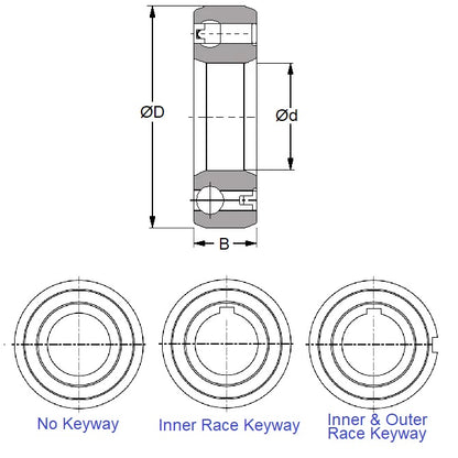 1110144 | OW-0150-0350-0160-2RS --- Bearings - 15 mm x 35 mm x 16 mm