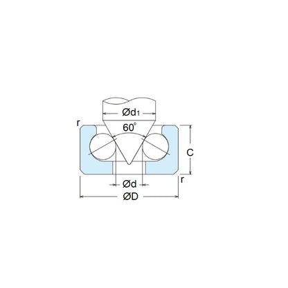 1039880 | BCF6 --- Pivot Bearings - 1.6 mm x 6 mm x 2.5 mm / 0 mm