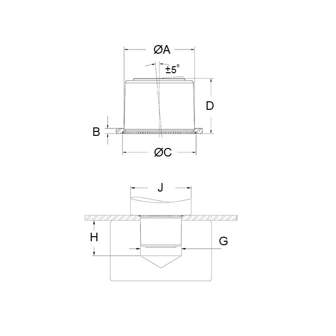 1052160 | FSB-4M (PK-6) --- Self Clinching Bearings - 4x12.7 - - Self Aligning