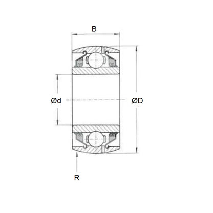 1117365 | CS203-2RS --- Bearings - 17 mm x 40 mm x 12 mm