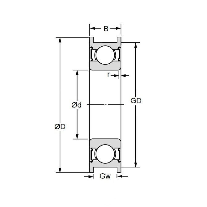 1054776 | S624A-ZZ-SQP --- Bearings - 4 mm x 13 mm x 4 mm