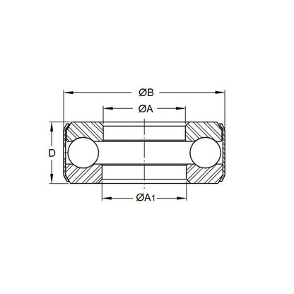 1074102 | T-0064-0214-BND --- Bearings - 6.35 mm x 21.438 mm x 8.458 mm