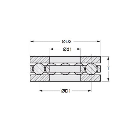 1139080 | T-0280-0440-F-S440-NY --- Bearings - 28 mm x 41 mm x 11 mm