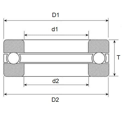 1054348 | CZR-T-0040-0100-G-ZR (4 Pcs) --- Bearings - 4 mm x 10 mm x 4 mm