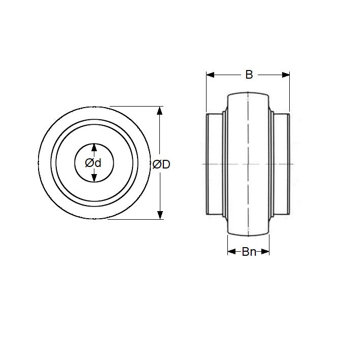 1136245 | P-UC205-16-ASL (5 Pcs) --- Bearings - 25.4 mm x 52 mm x 18 mm