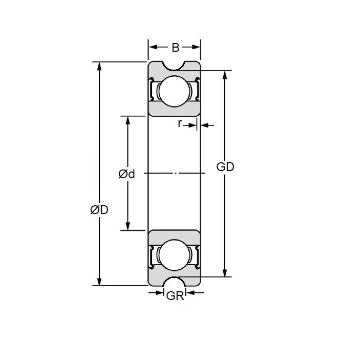 1055227 | UMR165-4-ZZ-14-ECO --- Bearings - 4 mm x 16.5 mm x 7 mm