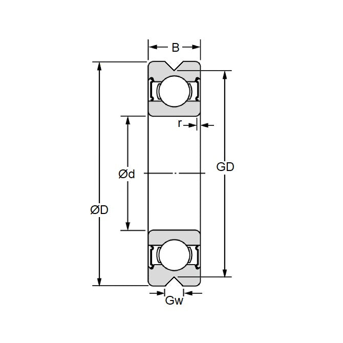 1054866 | V624B-ZZ-04-120-ECO (2 Pcs) --- Bearings - 4 mm x 13 mm x 6 mm