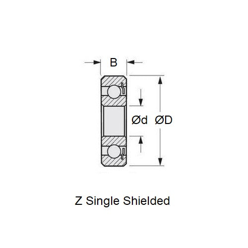 1099928 | MR3012-Z-KC-C3 --- Bearings - 12 mm x 30 mm x 8 mm