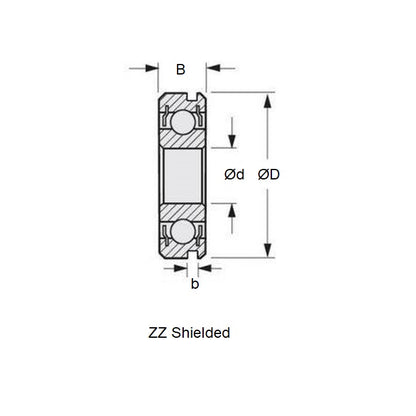 1133578 | 6805-2RS-N-ECO --- Single Row Ball Bearings - 25 mm x 37 mm x 7 mm