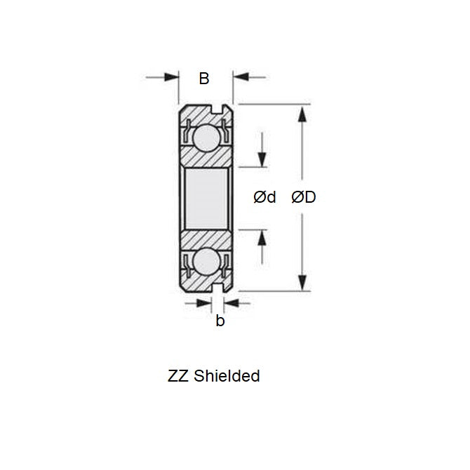 1076721 | MR137A-ZZN-ECO --- Single Row Ball Bearings - 7 mm x 13 mm x 4 mm