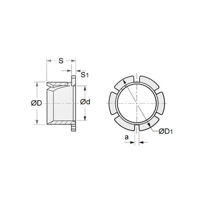 1086982 | BF0095-0111-0095-PCB (10 Pcs) --- Bushes - 9.525 mm x 11.1 mm x 9.525 mm