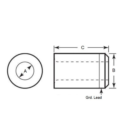 1077809 | BP0032-0079-0127-DT --- Bushings - 7.938 mm x 3.175 mm x 12.7 mm