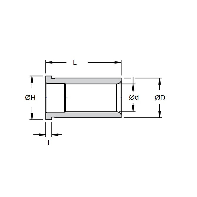 1135759 | PCS-BU-301RS --- Bushings - 25.4 mm x 34.925 mm x 34.925 mm