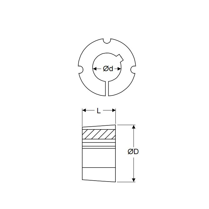 1139882 | TLB-1610-0286 --- Bushings - 28.575 mm x 57 mm x 25.4 mm