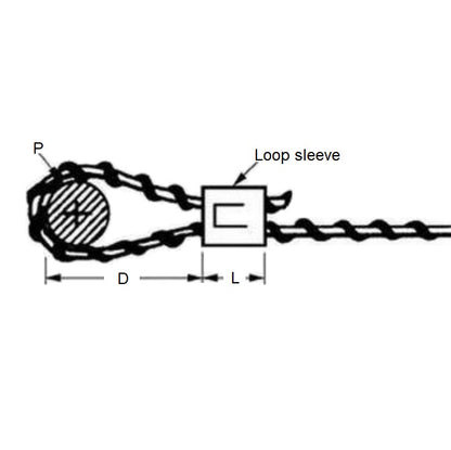 1050433 | LS-0318 (5 Pcs) --- Loop Sleeves Cable Attachments - 3.18 mm - -