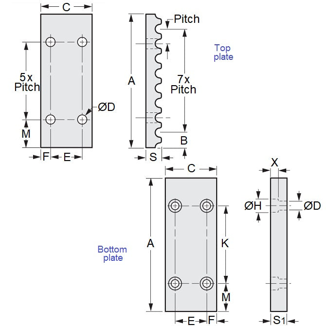 1063632 | CL-050G-15 --- Clamp - GT 5mm x 15 mm x 45 mm