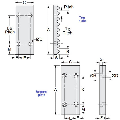 1063632 | CL-050G-15 --- Clamp - GT 5mm x 15 mm x 45 mm