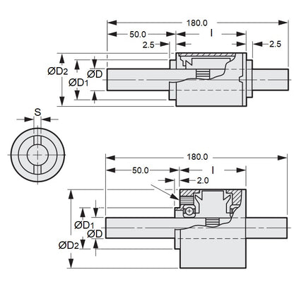 1223006 | CMP-IS8-0320-180-3071 --- Clutches - 2031 to 3071 x 8 mm x 180 mm