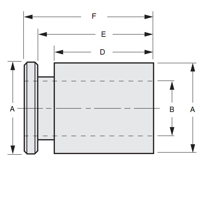 1152752 | COL-03810-055-46-GF-AB (Each) --- Shaft Collars - 38.1x55x46.4 mm Gripfast - ABS Plastic Collar