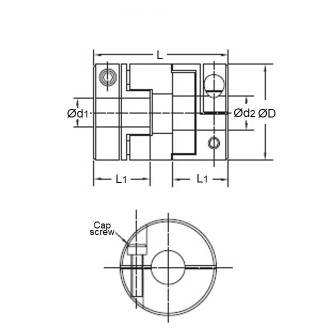 1108466 | CP-SLV-J-OC-15 (5 Pcs) --- Oldham Clamp Style Couplings - Disk Only x  Suits Size 15 x 15