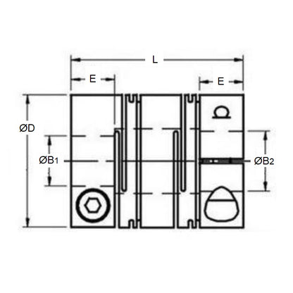 1062271 | CP-050-064-16-024-H-RFC-AL --- Couplings - 5 mm x 6.35 mm 16 / 18