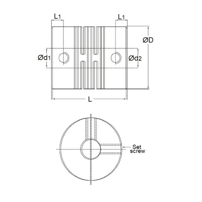 1039843 | CP-016-029-10-020-H-B6-AL-G --- Couplings - 1.6 mm x  2.900 Pilot Bore x 9.52 mm