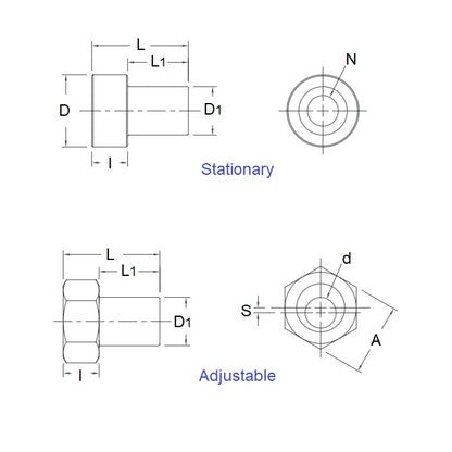 1053041 | DVAB4-ST-100-303 (Each) --- Adaptor Bushings Dual Vee - Bushing Size 4 - 30x11.1 mm - Stainless Steel 303 Similar to A2, 304, 18-8