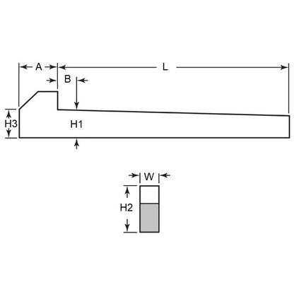 1135332 | GHK2540-2540-203 --- Gib Head Keys - 25.4 mm x 25.4 mm x 203.2 mm