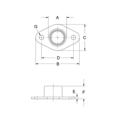 1084926 | BFM-8M-NN --- Flanged Housing Assembly - 8 mm x 2750 N