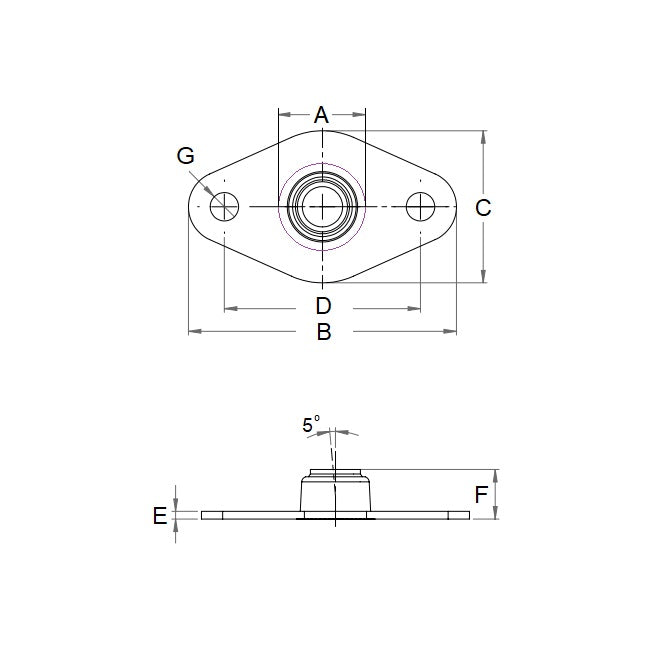 1084939 | BFM-8M-P --- Housings - 8 mm x 8000 N