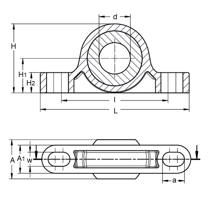 1069994 | BB-060-L280 --- Housings - 6 mm x 43 mm x 20 mm