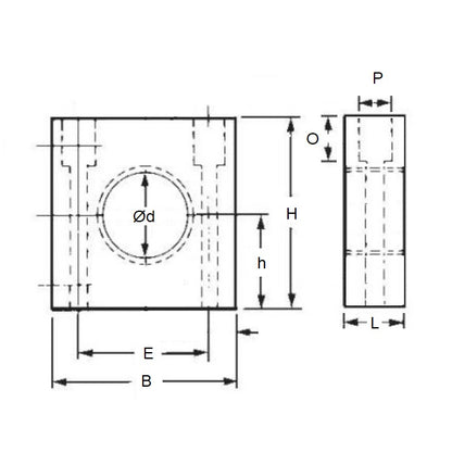 1120006 | HSGSQ-19.00X16.00 --- Housings - 19 mm x 16 mm x 38 mm