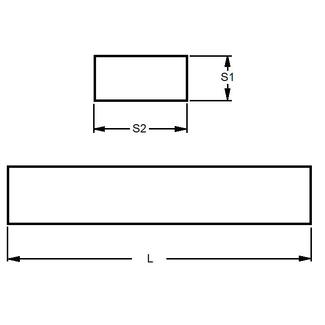 1112512 | 2R-0159-0508-0914-AL6061 --- Rectangular - 15.875 mm x 50.8 mm x 914.4 mm