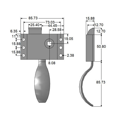 1225209 | HH-107RS --- Handles - Right Hand - -