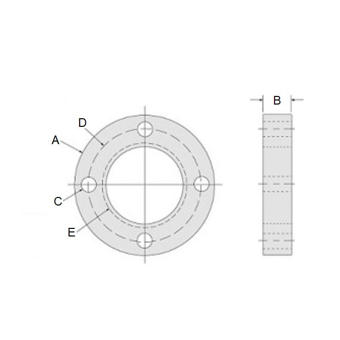 1083952 | HB250F-025 --- Nut Flanges Leadscrew - 9/16-18 UNF - 14.29mm - 40.64x6.35 mm For Acme Supernuts