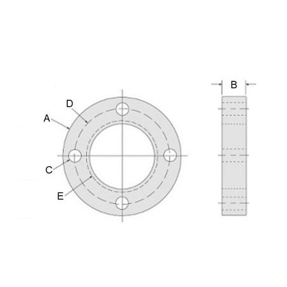 1084351 | HB250F-025 (Each) --- Nut Flanges Leadscrew - 9/16-18 UNF - 14.29mm - 40.64x6.35 mm For Acme Supernuts