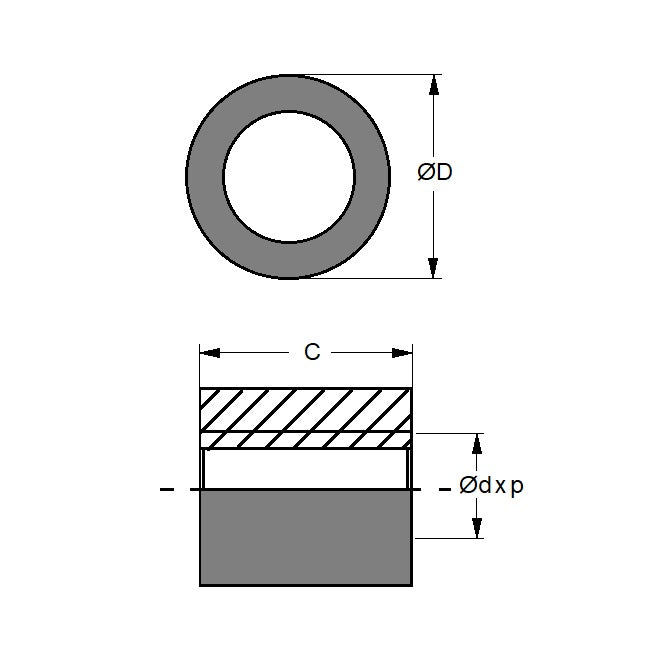 1123187 | KSM204-OUK --- Leadscrew - 20 mm x 4 mm Right Hand