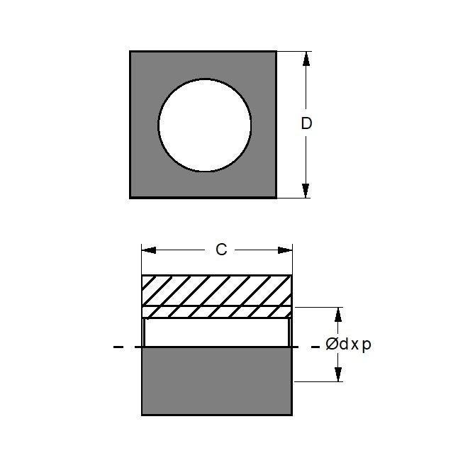 1123181 | VKM204LH --- Leadscrew - 20 mm x 4 mm Left Hand