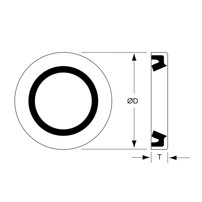 1048387 | TLM-250RS (Each) --- For Linear Bearings Seals - 3.175x12.802x3.175 mm Closed - Nitrile NBR, BUNA-N Seal