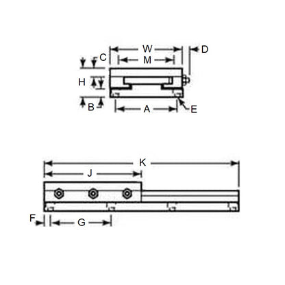 1163817 | KD-180RS (Each) --- Slide Assemblies Linear - 50.8 mm - 2721.6 Kg - 41.275 mm Low Profile High Load