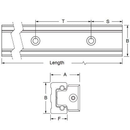 1142942 | PBC-710RS --- Redi-Rail - 30 mm x 960 mm x 16 mm