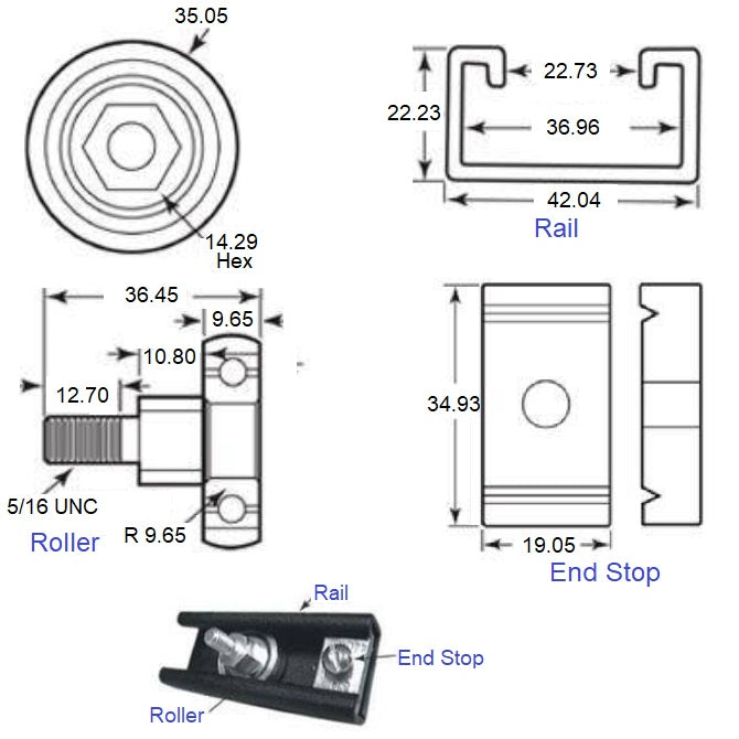 1230224 | PBC-210RS --- Linear - End Stop - Order other components seperately