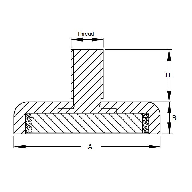 1143760 | MAG-CP-031-05-06-SD --- Cup Assemblies Magnets - 31.35 mm x 4.76 mm 6-32 UNC