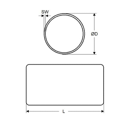 1102037 | MAG-D-13-006-NS --- Rare Earth Magnets - 12.7 mm x 6.35 mm x 0.16 mm