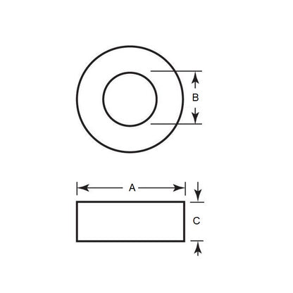 1123422 | 3-202088 --- Ring Magnets - 20 mm x 8 mm x 8 mm