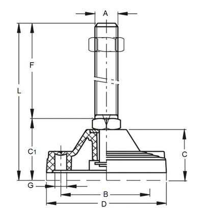 1115942 | MLM-160M-168-S3NY-2LH --- Mounts - M16x2 (16 mm) x 97.8 mm x 18.3 mm