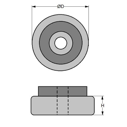 1144878 | MLP-0032-CR --- Mounts - 32 mm x 3.05 -