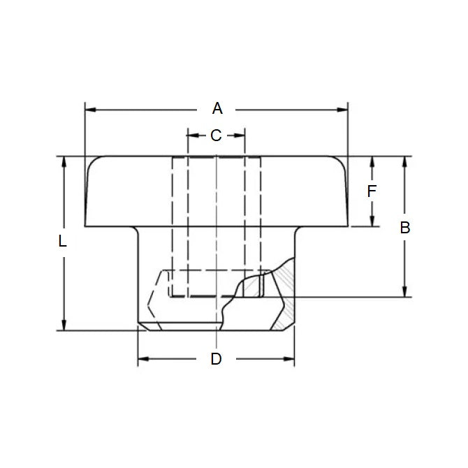 1191883 | MB-0113-044 (75 Pcs) --- Mounts - 113 kg x 13.5 mm x 44.5 mm