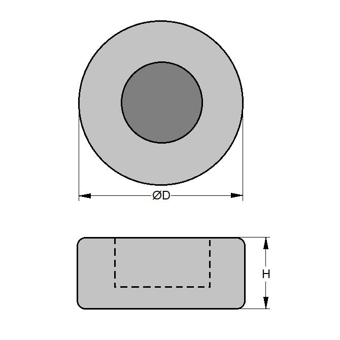 1161170 | MLP-0050-CR --- Mounts - 50 mm x 2 -