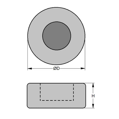 1161170 | MLP-0050-CR --- Mounts - 50 mm x 2 -